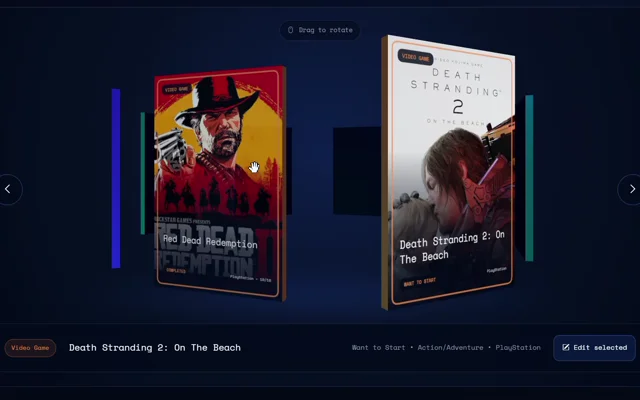 Media Vault library preview